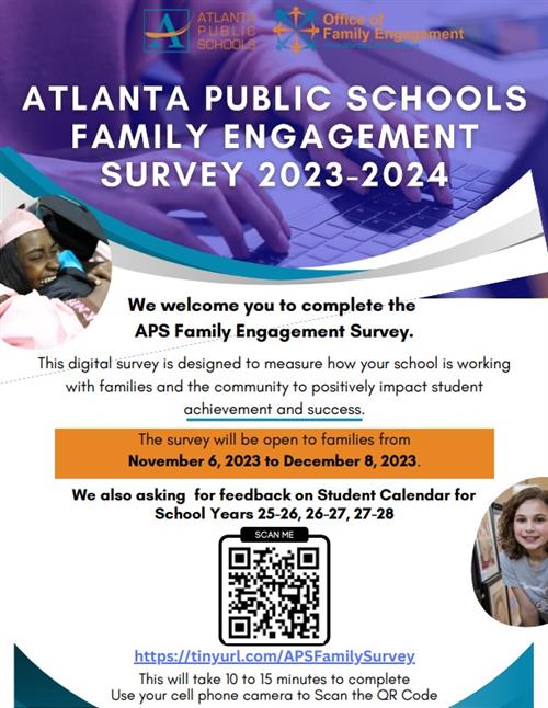 Family Engagement Survey  Open November 6 through December 8, 2023